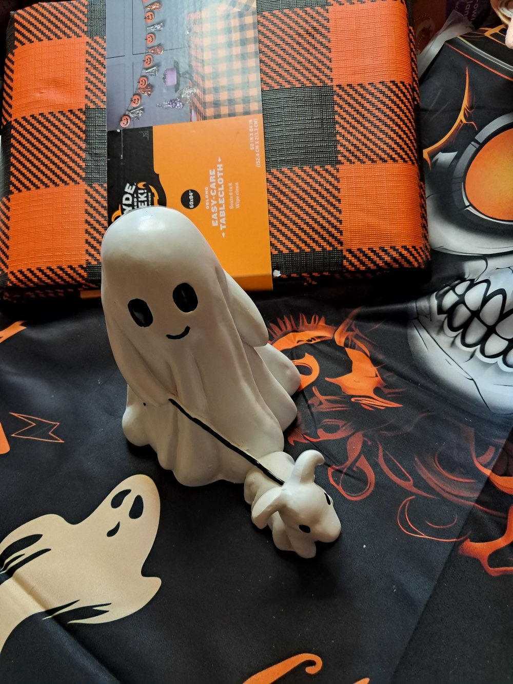 Kids Halloween Ghost And Puppy - White Ghost Ceramic
